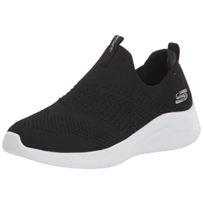 Abbildung von Skechers Damen Ultra Flex 3.0 Edler Charm Sneaker, Schwarz/Weiß = BKW, 36 EU