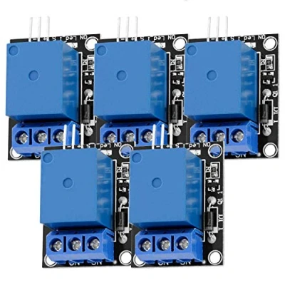 Abbildung von AZDelivery 5 x 1 Relais 5V KY 019 Modul High Level Trigger kompatibel mit Arduino und Raspberry Pi inklusive E Book!