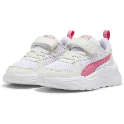 Abbildung von PUMA Unisex Baby Trinity LITE AC+ INF Sneaker, White Magic Rose Vapor Gray, 21 EU