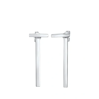 Abbildung von Elli GEO Minimal Basic Ohrringe, Damen, Größe: One Size, Silber