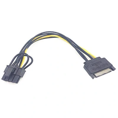 Abbildung von Bolwins B77S 15 Pin SATA auf 8 (6+2) PCI E Stromkabel cm Netzteil Kabel für Grafikkarten