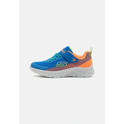 Abbildung von Skechers Microspec II Sneaker low für Kinder, Größe: 34, Royal/orange Schuhe