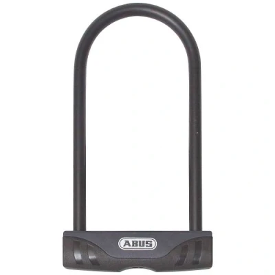 Abbildung von ABUS Bügelschloss Facilo 32/150HB230 + USH32 Halterung Fahrradschloss mit Double Locking Sicherheitslevel 7 Schwarz