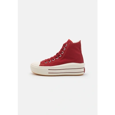 Abbildung von Converse Chuck Taylor ALL STAR MOVE Platform Retro Sport Sneaker high, Damen, Größe: 35, Park red/egret/vermillion red Polyester