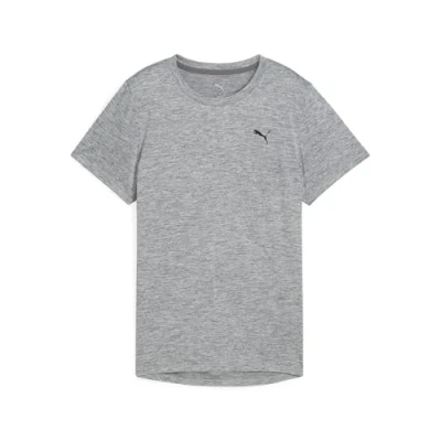 Abbildung von PUMA Unisex W TAD Essential Heather Tee T Shirts, Medium Gray Heather, XS