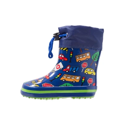 Abbildung von Beck Warmfutter Traffic Gummistiefel für Kinder, Größe: 26, Blau Schuhe