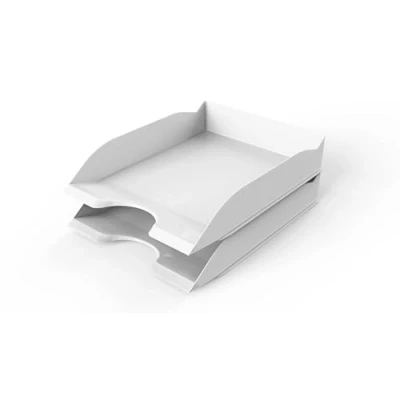 Abbildung von Durable Briefablageschale BASIC A4, weiß, Abflagefächer stapelbar, 6 Stück, 1701674010