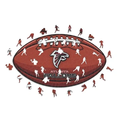 Abbildung von Iconic Puzzles, New York Giants Crest, 100% ökologisch nachhaltiges Holzpuzzle mit offizieller Lizenz, Größe M, 270 Teile