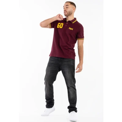 Abbildung von Lonsdale Normale Passform Hellister Poloshirt, Herren, Größe: 3XL, Oxblood yellow