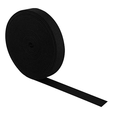 Abbildung von RETON 15mm Breite 10 Yards Schwarz Nylon Heavy Polypro Gurtband