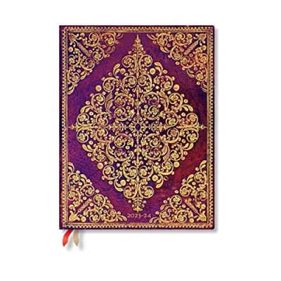 Abbildung von Paperblanks 18 Monatskalender 2023 2024 Diamant Rosette Vertikal Ultra (180 x 230 mm)