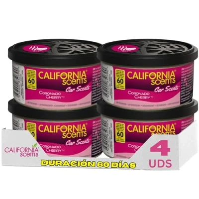 Abbildung von California Car Scents CCS 446TR Lufterfrischer „Coronado Cherry“, 4 Stück, Violet, Set of