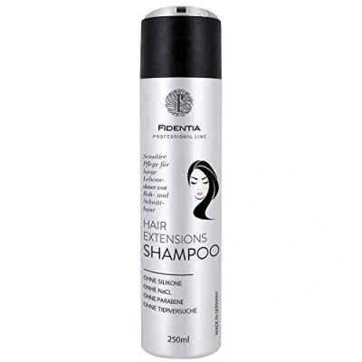 Abbildung von Fidentia Hair Extensions Shampoo Sensitive ohne Silikone hoher Anteil Arganöl für Rohhaar, 250ml