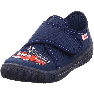 Abbildung von Superfit Jungen BILL Hausschuhe, BLAU/ROT 8000