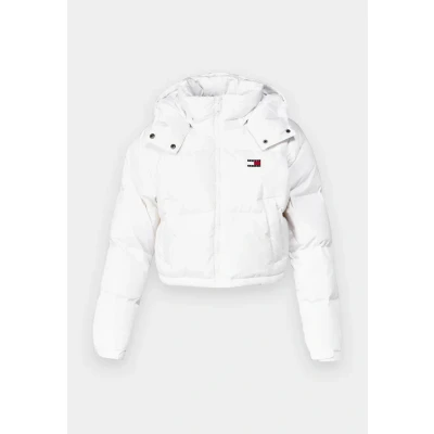 Abbildung von Tommy Jeans Alaska Puffer Daunenjacke, Damen, Größe: XL, White