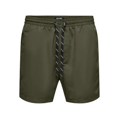 Abbildung von ONLY &amp; SONS Herren ONSTED Life Short Swim NOOS Badeshorts, Olive Night, 50