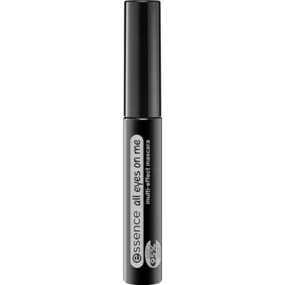 Abbildung von essence cosmetics all eyes on me multi effect mascara, Wimperntusche, Nr. 01 soft black, schwarz, schwunggebend, definierend, verlängernd, volumengebend, vegan, ohne Parfüm, ölfrei (8ml)