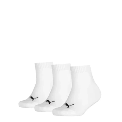 Abbildung von Puma Unisex Kinder Quarter Socken, Weiß, 27/30 (3er Pack)