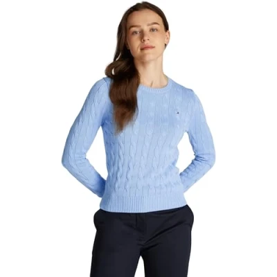 Abbildung von Tommy Hilfiger Strickpullover, Damen, Größe: Medium, Vessel blue