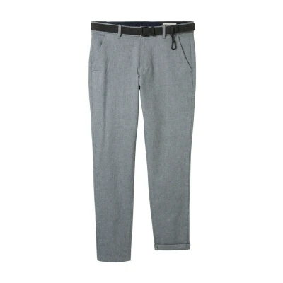 Abbildung von TOM Tailor Denim Structured Straight Chino, Herren, Größe: 28x32, White navy dobby yarn dye