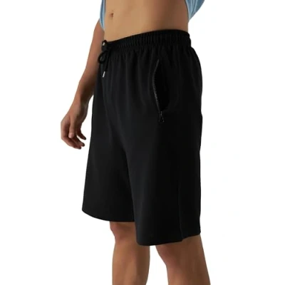 Abbildung von Smith &amp; Solo Sporthose Herren Kurz Kurze Hosen Herren, Laufshorts Männer Sommer Baumwolle Jogginghose Fitnesshose Sport Sportshorts Bermuda Shorts Hose Trainingshose Tennis (L, Schwarz)