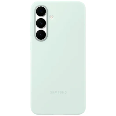 Abbildung von Samsung Galaxy S25 FE Hülle Silikon Original Soft Case/Backcover Handyhülle Mintgrün