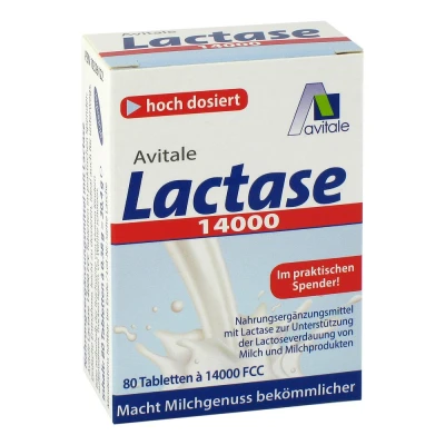 Abbildung von Lactase 14000 Fcc Tabletten im Spender
