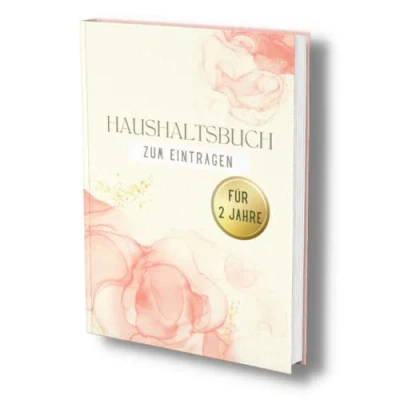 Abbildung von Haushaltsbuch: Der Finanzplaner für 2 Jahre Einfach, strukturiert und übersichtlich. Alle Einnahmen Ausgaben im Überblick. Undatiert, 100 Seiten. (Finanzbuch Alles Griff!, Band 1)