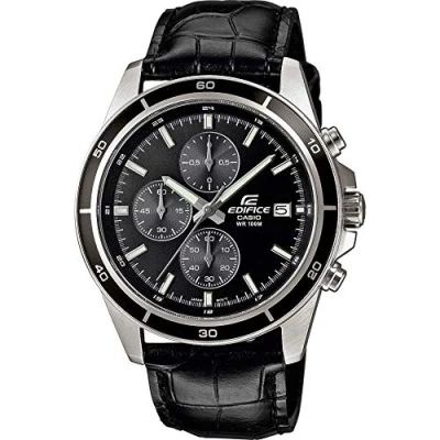 Abbildung von Edifice Classic Herren Uhr Schwarz EFR 526L 1AVUEF