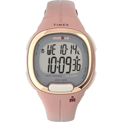 Abbildung von Timex Frauen Ironman Transit 33mm Rosa/Rose Gold Ton Harz Armband Uhr TW5M35000