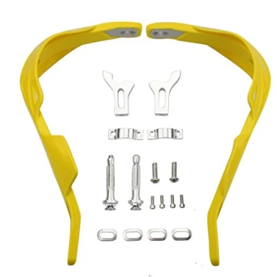 Abbildung von GOOFIT 7/8&quot; Aluminium Legierung Lenkerhandbürste Guards Schutzhandschützer Assy Ersatz für Motocross Motorrad Offroad Pitbike Dirtbike ATV Gelb