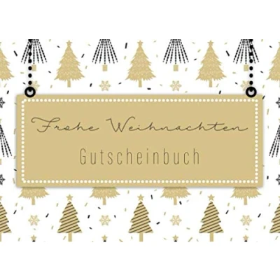 Abbildung von Gutscheinbuch Frohe Weihnachten: Blanko Gutscheinheft zum selbst ausfüllen Geschenk für Partner, Schwester, Mama, Papa, Oma, Opa oder die ... Gutscheine Ausschneiden mit Hilfslinien