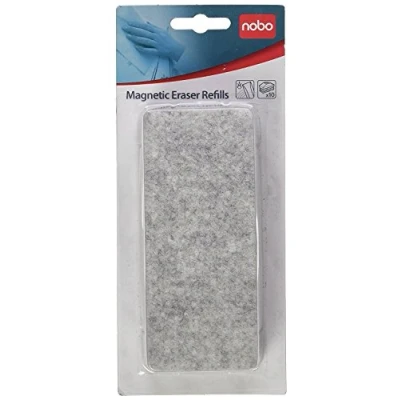 Abbildung von Nobo Nachfüll Pads für Whiteboard Tafelwischer, 10 Stück, Ideal Dry Wipe Oberflächen, 34534497