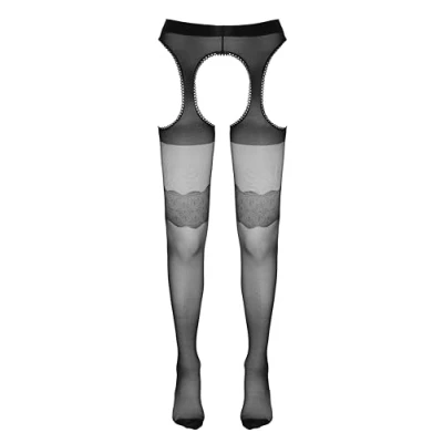 Abbildung von Straps Strumpfhose mit eingewebten Strumpfbändern