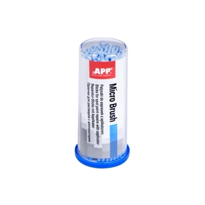 Abbildung von AUTO PLAST PRODUKT APP Micro Brush Lackstifte mit Applikator Lacktupfer blau 2,0 mm 100 Stück