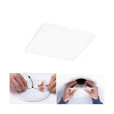 Abbildung von Paulmann LED Einbauleuchte »Veluna VariFit Edge IP44 eckig 160x160mm 1100lm 4000K Weiß dimmbar«, 1 flammig, Einbaupanel dimmbar