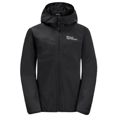 Abbildung von Jack Wolfskin Solyd K Softshelljacke für Kinder, Größe: 92, Black