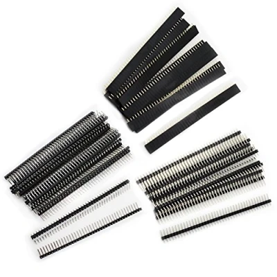 Abbildung von Aussel 60 Stück Weg PCB Board 40Pin männlich weiblich und rechtwinklig Header Connector (PIN 3 60PCS)
