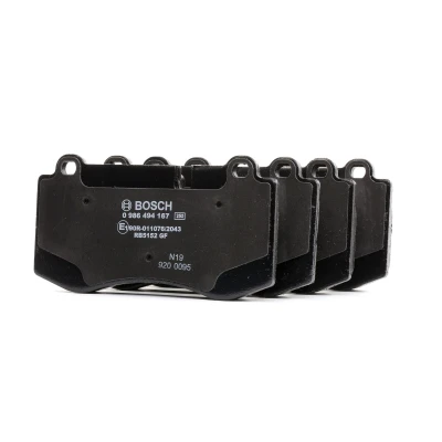 Abbildung von BOSCH 0 986 494 167 Bremsbelagsatz Low Metallic mit Anti Quietsch Blech MERCEDES BENZ: E Class Saloon, CLS Coupe, S Saloon
