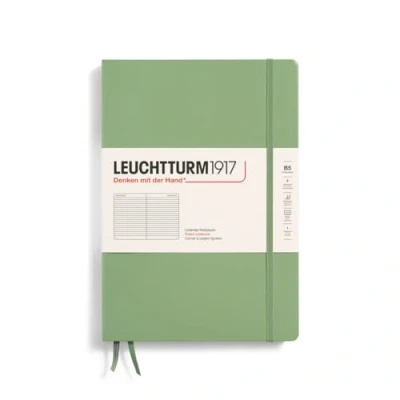 Abbildung von LEUCHTTURM1917 366173 Notizbuch Composition (B5), Hardcover, 219 nummerierte Seiten, Salbei, Liniert