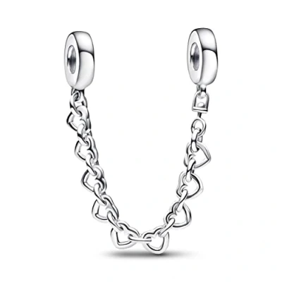 Abbildung von PANDORA Verbundene Herzen Komfortkette aus Sterling Silber Kompatibel mit Moments Armbänder