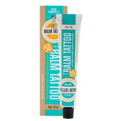Abbildung von Balm Tattoo Sunblock Vegan 70 Pflege vegane Tattoocreme mit Sonnenschutz (LSF 70), 30g