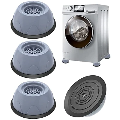 Abbildung von Waschmaschine Füße Pad Fußpolster 4 Stück Universal Anti Vibration [Vibrationsdämpfer]Anti Rutsch Gummi Schwingungsdämpfer Antirutschmatte für Waschmaschinen und Trockner