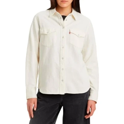 Abbildung von Levi&#039;s Iconic Western Hemdbluse, Damen, Größe: Large, Ecru