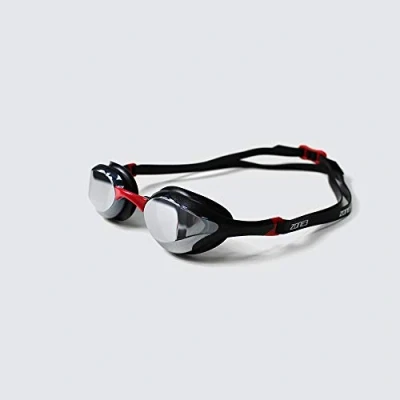 Abbildung von ZONE3 Volare Streamline Racing Schwimmbrille (verspiegelte Gläser, Schwarz/Rot)