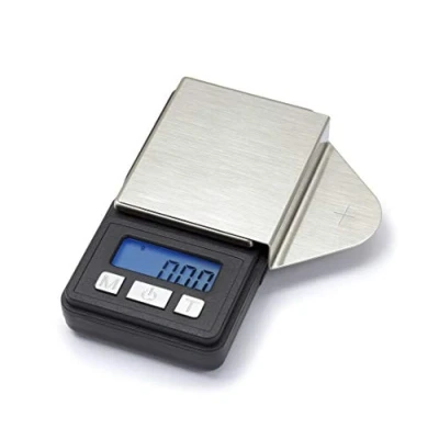 Abbildung von Dynavox Digitale Tonarmwaage TW 2, Ermittlung und Einstellung der Auflagekraft für Plattenspieler Tonabnehmer, kompakt, antimagnetische Auflage, hohe Genauigkeit