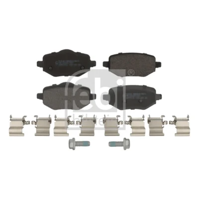 Abbildung von FEBI BILSTEIN 184234 Bremsbelagsatz Hinterachse mit Befestigungsmaterial PEUGEOT: 208 II Hatchback, 2008 II, OPEL: Corsa F Mokka