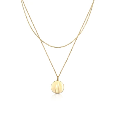 Abbildung von Elli Layer LOOK WAVE Halskette goldcoloured, Damen, Größe: 45, Gold coloured