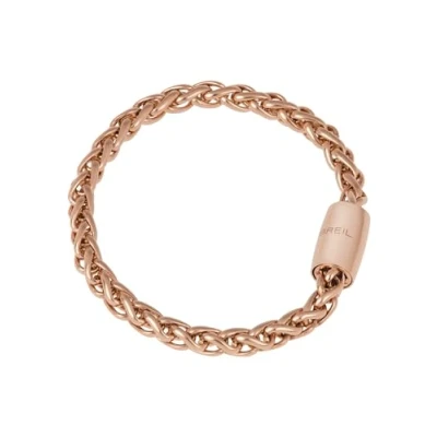 Abbildung von BREIL Damenarmband Element Small Wave aus der Kollektion MAGNETICA SYSTEM TJ2932 Damenschmuck, Armband ist veränderbar und mit anderen Stücken kombinierbar Stahl/Roségold, 19 cm