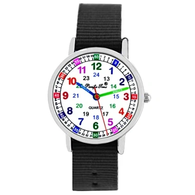 Abbildung von Pacific TimPacific Time Kinder Armbanduhr Mädchen Jungen Uhr Kids Lernuhr orange Textil Wechselarmband analog Quarz 10912